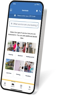 A cell phone screen displaying the Neighborly App.