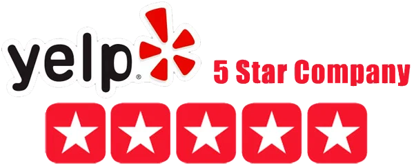 Yelp 5 star company.