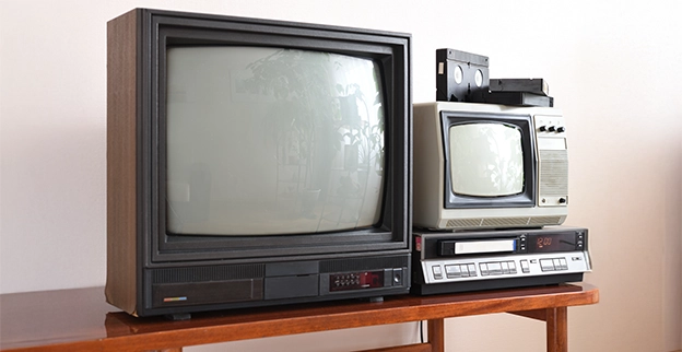 Two old televisions.