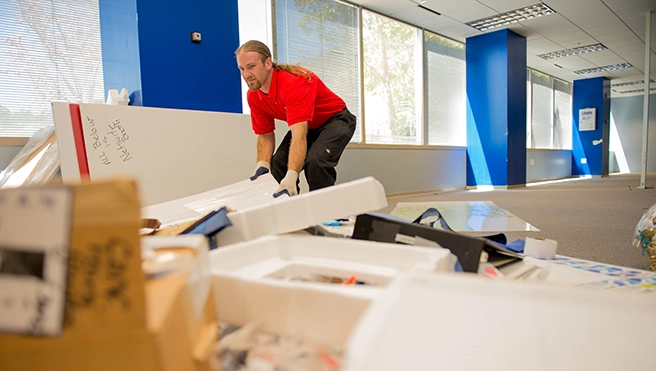 Junk King professional moving boxes.