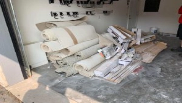 A pile of garbage roll.